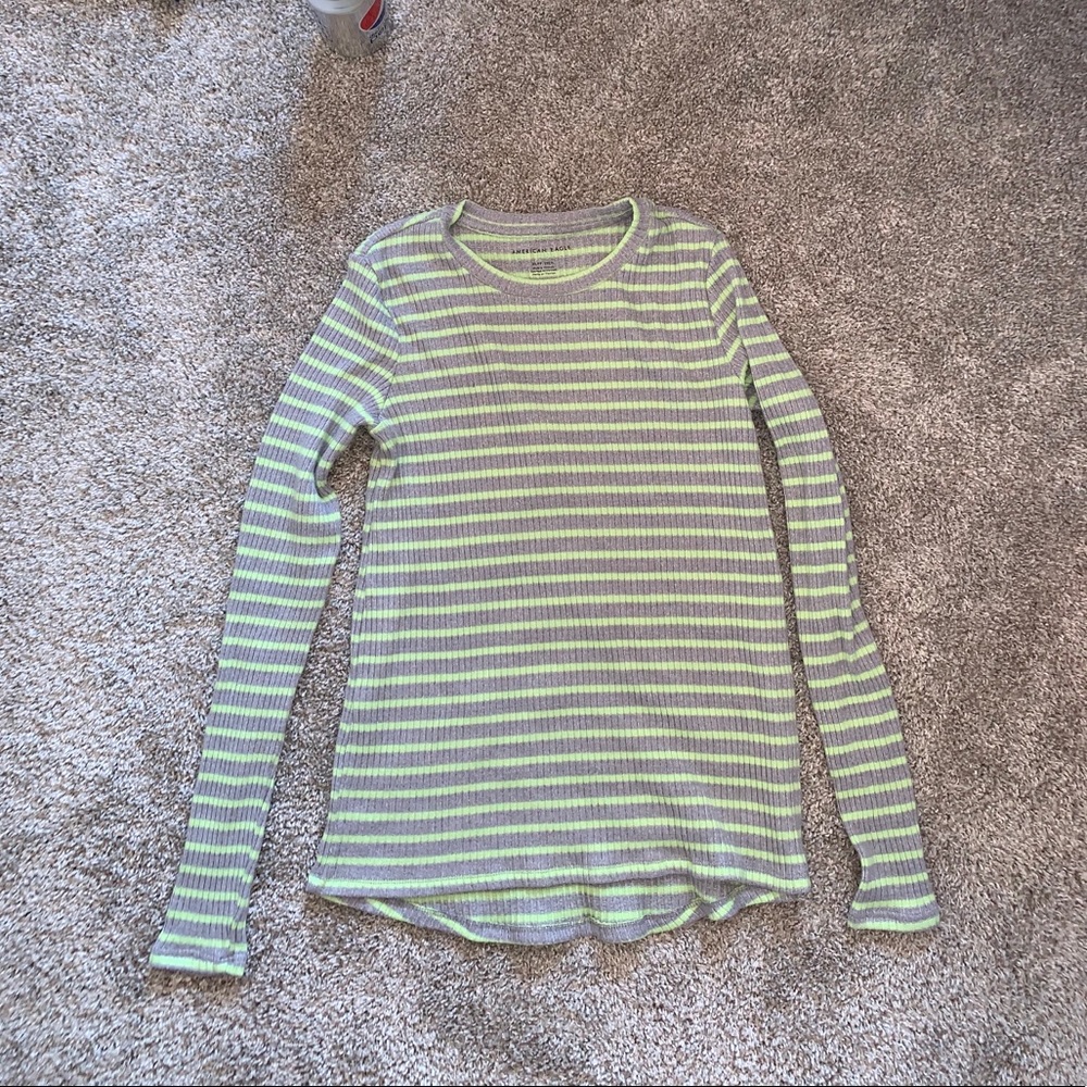 American Eagle Womens Striped Top - Picture 3 of 10